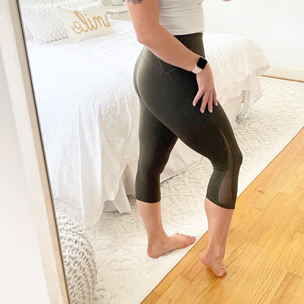 LuLuLemon Leggings with sheer panels